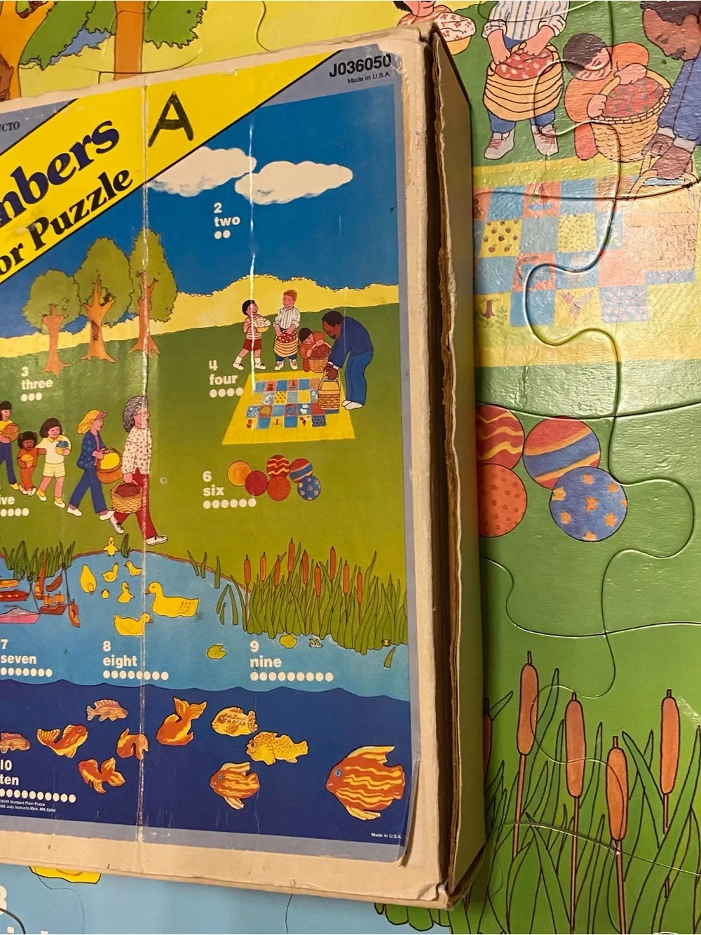 Judy Instructo Vintage Floor Puzzle Numbers 1988 J036050 Preschool Home School